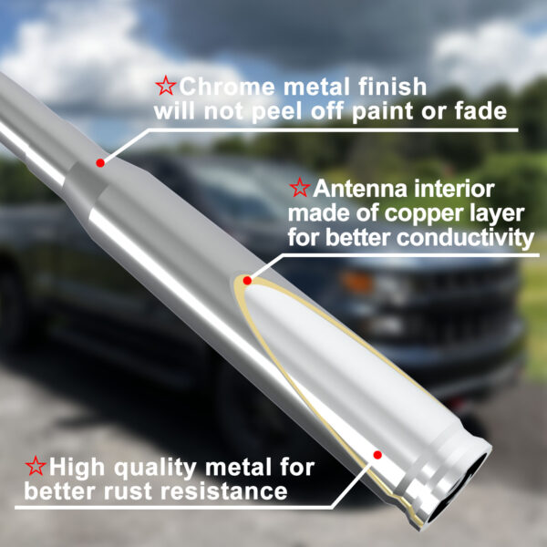 Universal car and truck BULLET ANTENNA